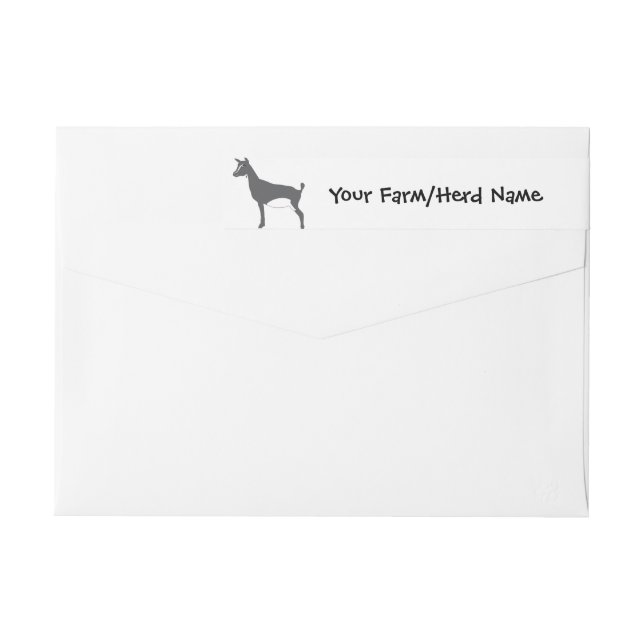 Nigerian Dwarf Goat Your Farm Name Wrap Around Wrap Around Label (Back)