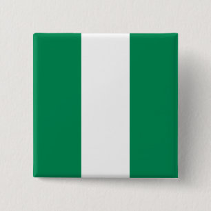 Nigerian Flag 15 Cm Square Badge