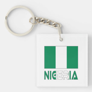 Nigerian Flag and Nigeria Key Ring