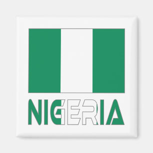 Nigerian Flag and Nigeria Magnet