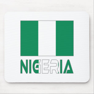 Nigerian Flag and Nigeria Mouse Mat