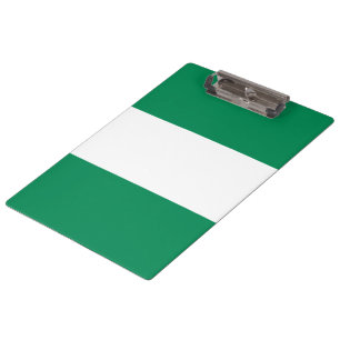 Nigerian Flag Clipboard