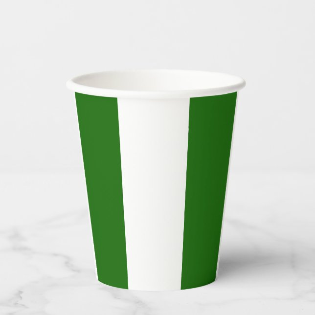 Nigerian flag-coat arms paper cups (Front)