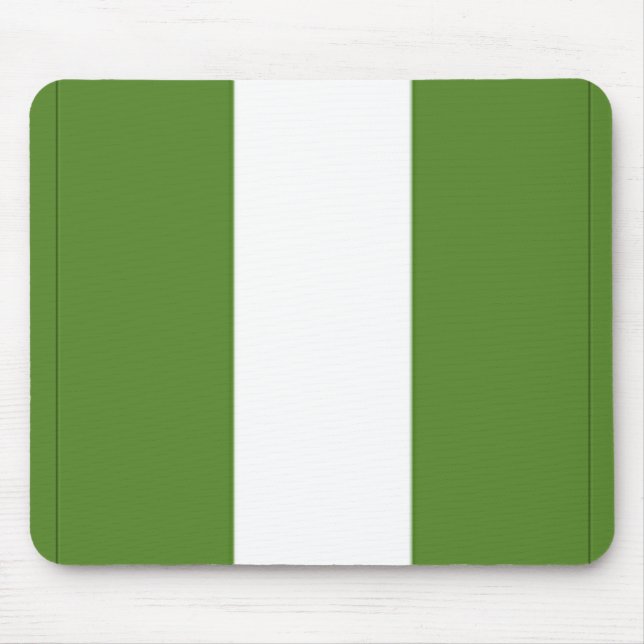 Nigerian Flag Mouse Mat (Front)