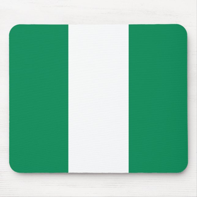 Nigerian Flag Mouse Mat (Front)