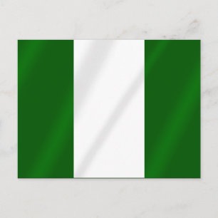 Nigerian flag of Nigeria shirts and presents Postcard