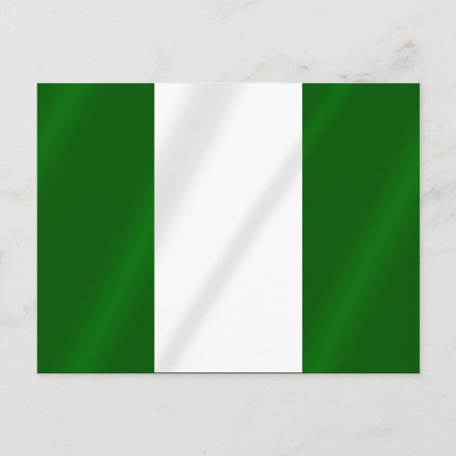 Nigerian flag of Nigeria shirts and presents Postcard (Front)