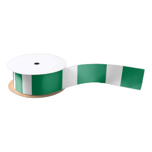 Nigerian flag ribbon satin ribbon