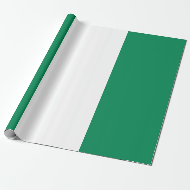 Nigerian Flag Wrapping Paper (Unrolled)