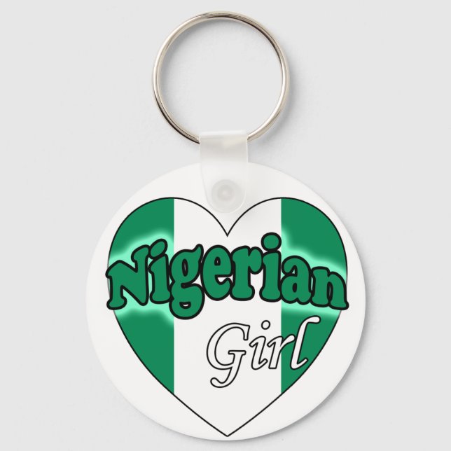 Nigerian Girl Key Ring (Front)