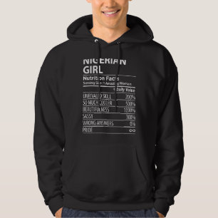 Nigerian Girl Nutrition Facts Womens Nigeria Hoodie