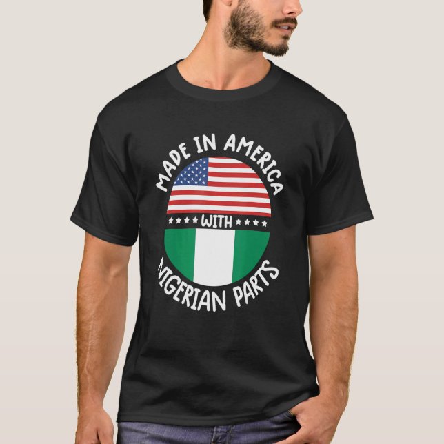 nigerian men Nigeria flag women nigerian tee (Front)