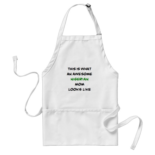 nigerian mom, awesome standard apron (Front)