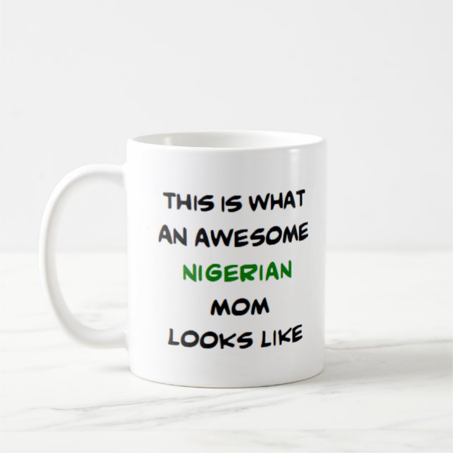 nigerian mum, awesome coffee mug (Left)