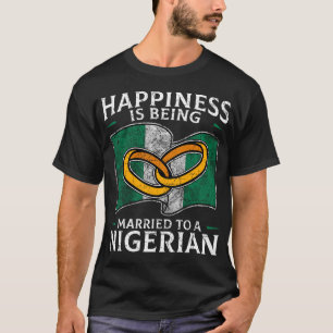 Nigerian Wedding Nigeria Marriage Root Flag Marrie T-Shirt
