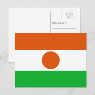 Nigerien Flag, Flag of Niger Postcard