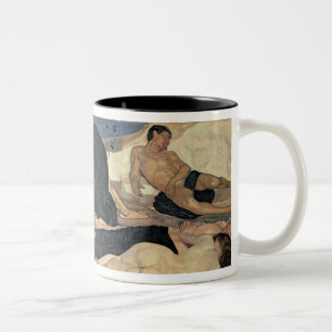 Night, 1890 (oil on canvas) Two-Tone coffee mug