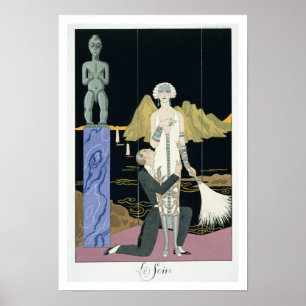 Night, 1925 (pochoir print) poster
