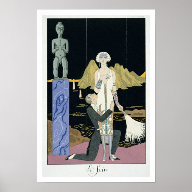 Night, 1925 (pochoir print) poster (Front)