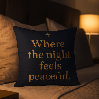 Night Aesthetic Pillow - Minimalist