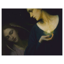 "Night and Her Daughter Sleep" Scrapbook Paper