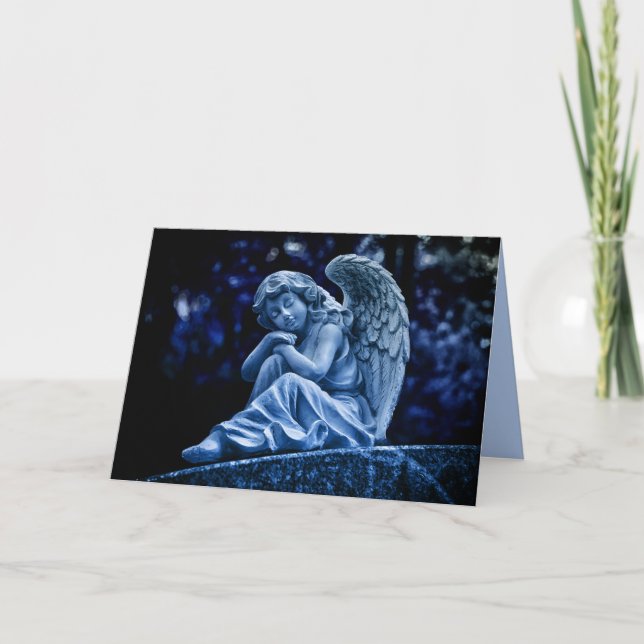 night angel greeting card (Front)