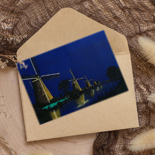 Night at Kinderdijk Postcard
