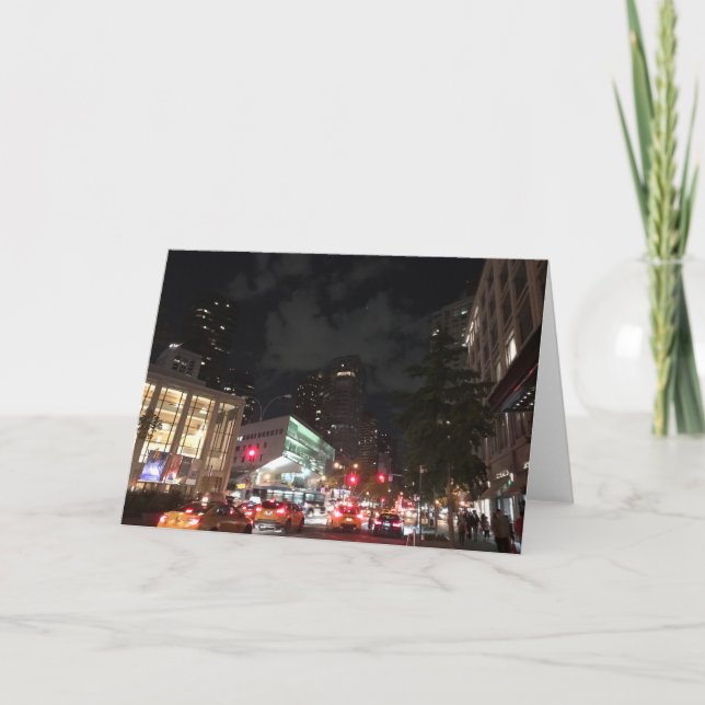 Night at Lincoln Centre NYC New York Photography Card (Front)