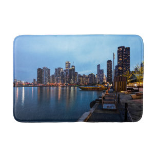 Night At Navy Pier Bath Mat