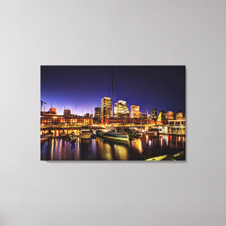 Night At Puerto Madero Canvas Print
