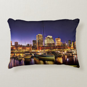 Night At Puerto Madero Decorative Cushion