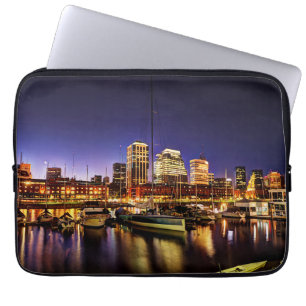 Night At Puerto Madero Laptop Sleeve