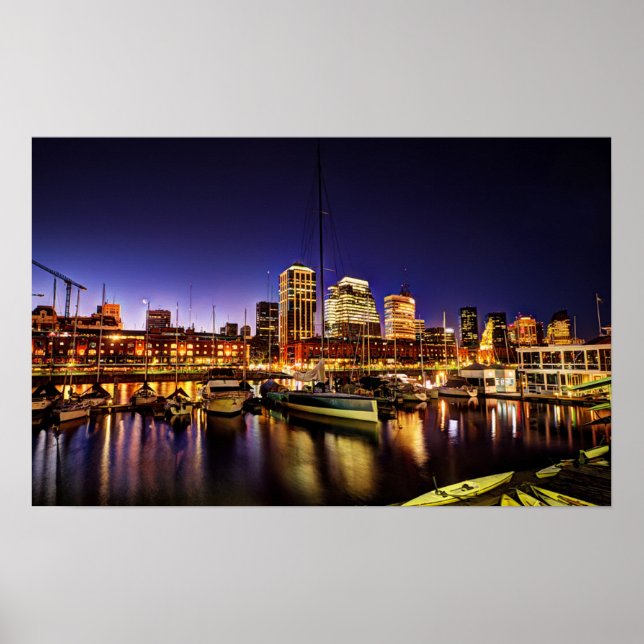 Night At Puerto Madero Poster (Front)