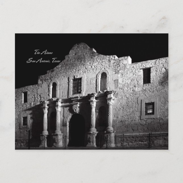Night at the Alamo Postcard (Front)