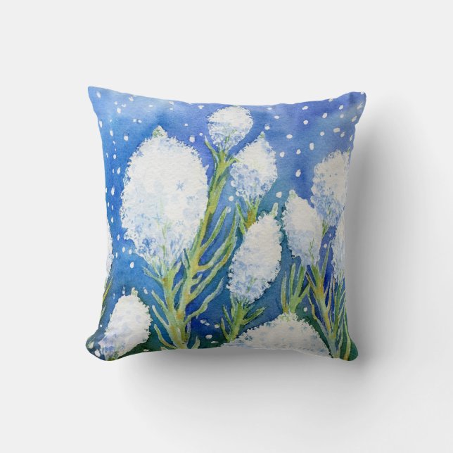 "Night Beargrass" Throw Pillow (Front)