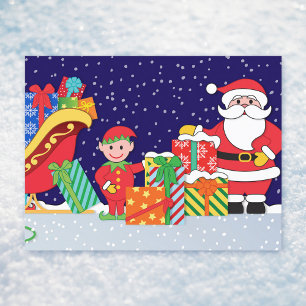 Night Before Christmas Announcement Postcard