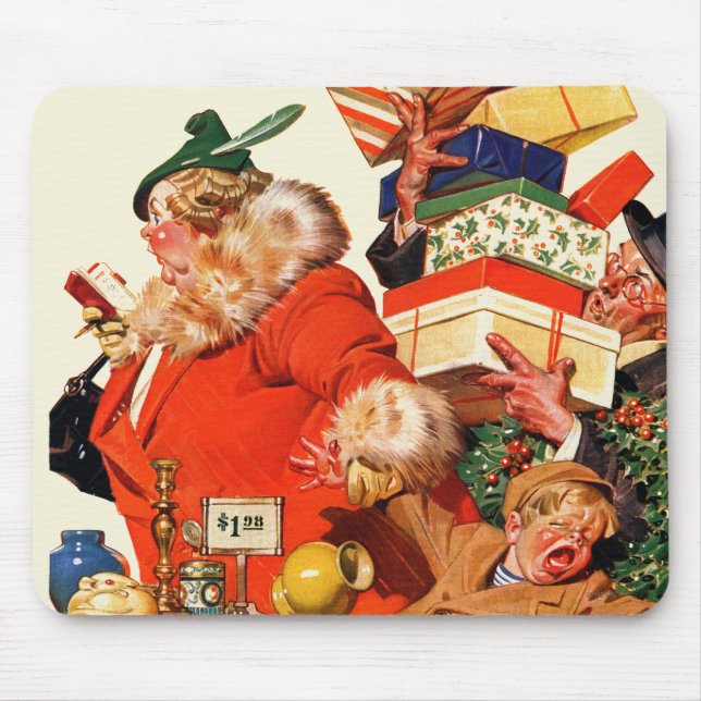 Night before Christmas Mouse Mat (Front)