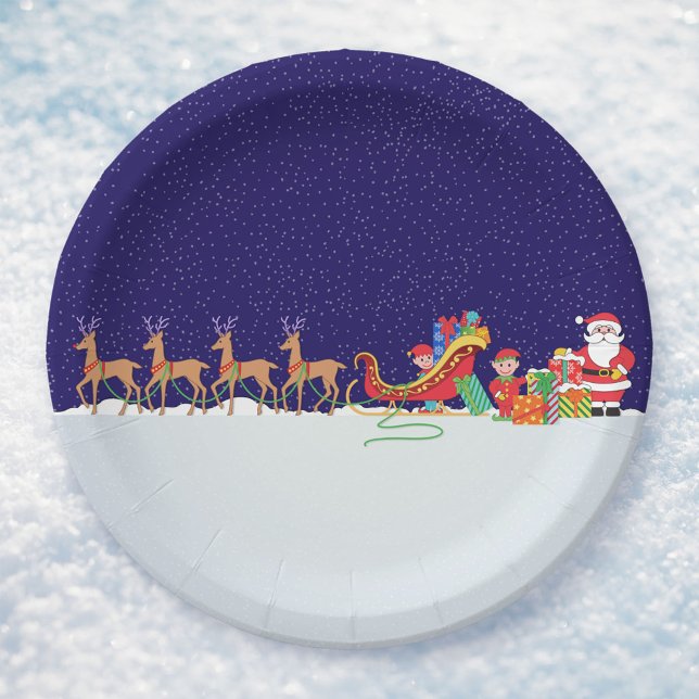 Night Before Christmas Paper Plates (Creator Uploaded)