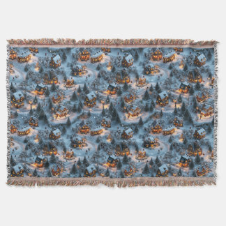 Night Before Christmas - Twilight Serenity Throw Blanket