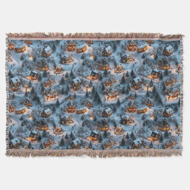 Night Before Christmas - Twilight Serenity  Throw Blanket (Front)