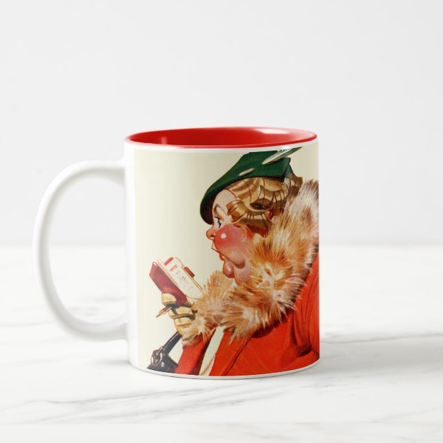 Night before Christmas Two-Tone Coffee Mug (Left)