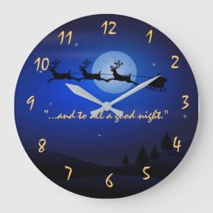 Night Before Christms Large Clock