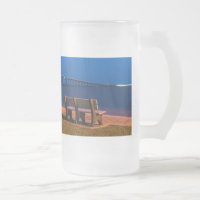 Night Bench Invitation To Sit Frosted Glass Beer M