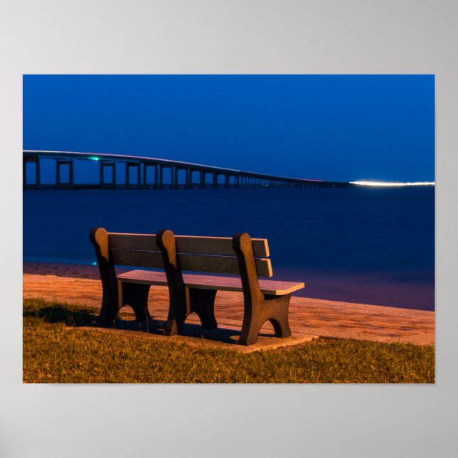 Night Bench Invitation To Sit Poster (Front)