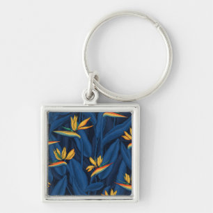 Night bird of paradise garden 2 key ring