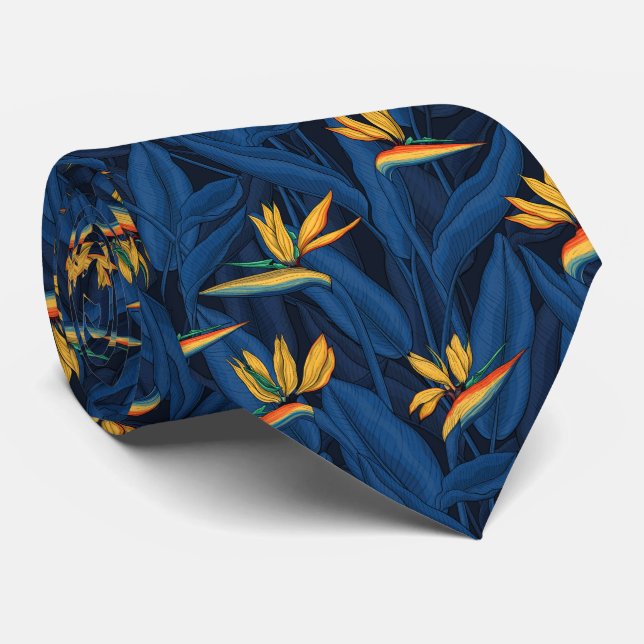 Night bird of paradise garden 2 tie (Rolled)