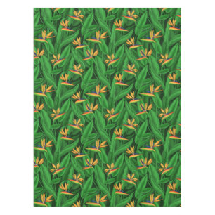 Night bird of paradise garden tablecloth
