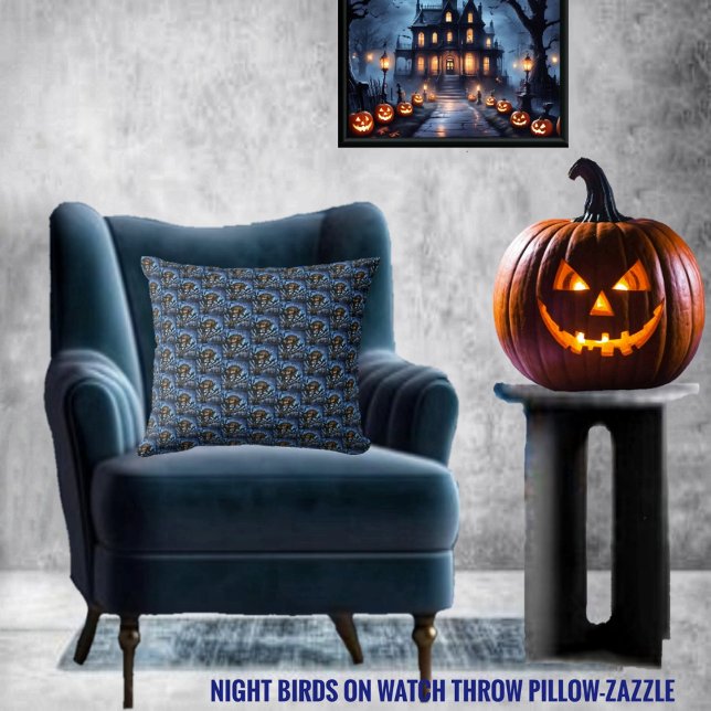 Night Birds On Watch Cushion (Creator Uploaded)
