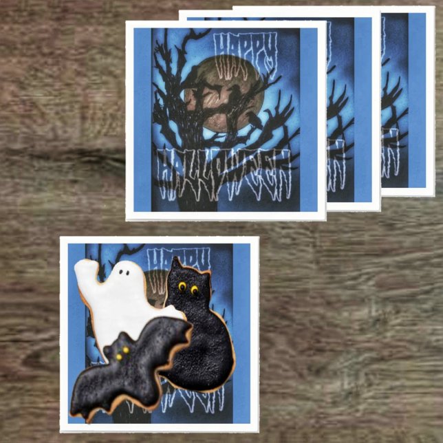 Night Birds On Watch Napkin (Throw a Halloween party, with these eery, paper napkins, it would be a hit!)