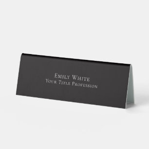 Night Black Plain Elegant Professional Modern